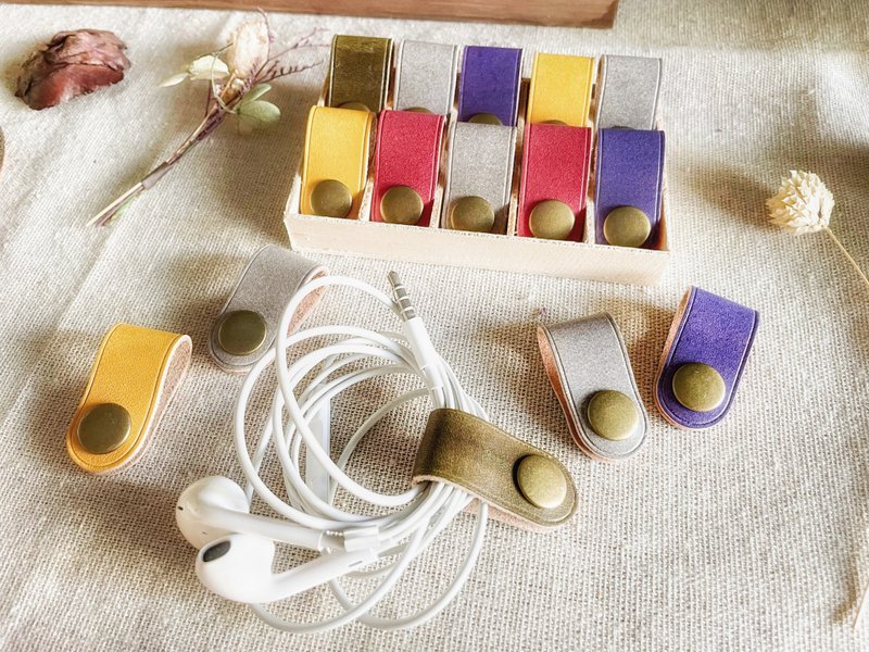 意大利植鞣革 集线器 卷线器 - 卷线器/电线收纳 - 真皮 