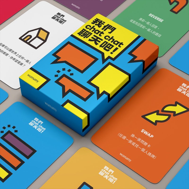 女人迷 我们聊天吧 牌卡 Chat Chat Cards - 桌游/玩具 - 纸 多色