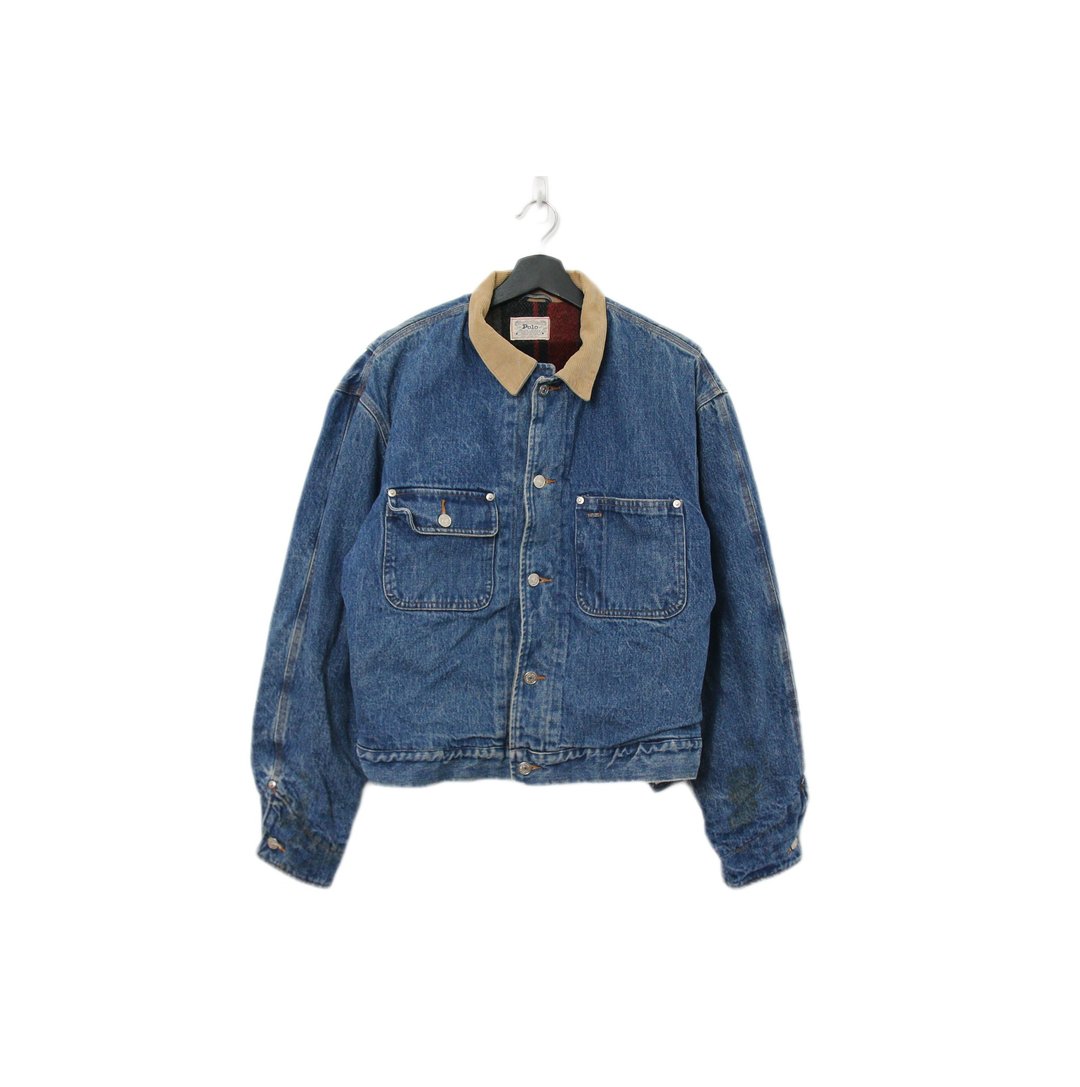 Back to Green:: 丹宁外套 POLO 内格纹 dn-07 denim Jacket - 男装外套 - 棉．麻 