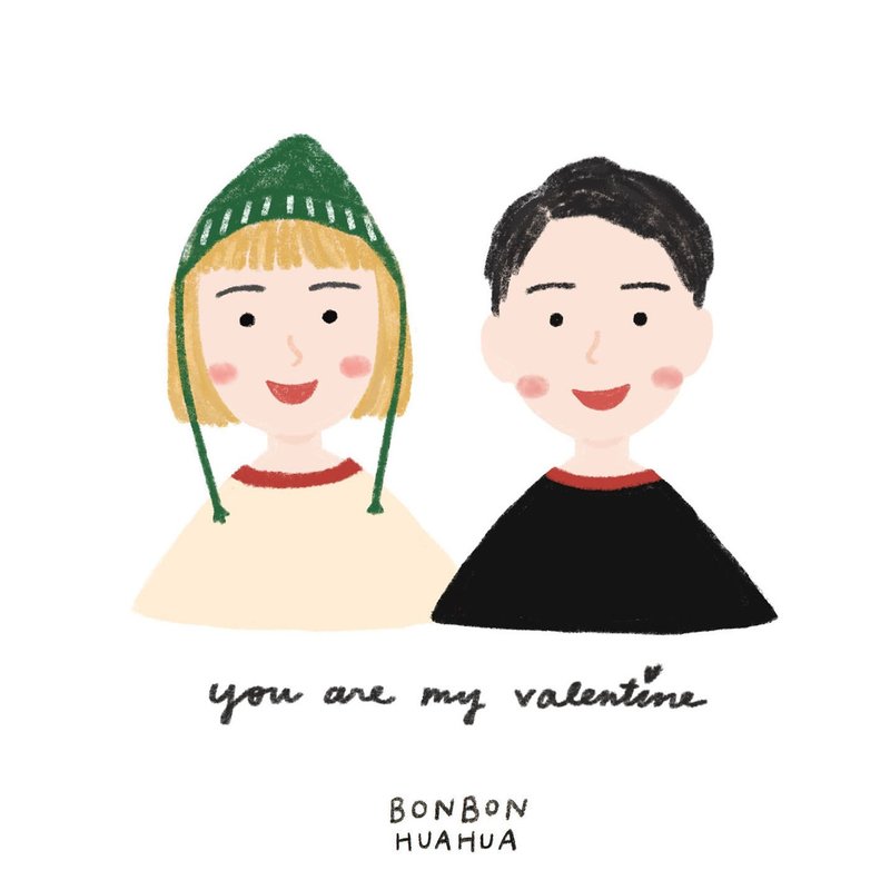 【定制】有一点点可爱的小山画像 人像画 似颜绘 情人节礼物 - 订制画像 - 纸 