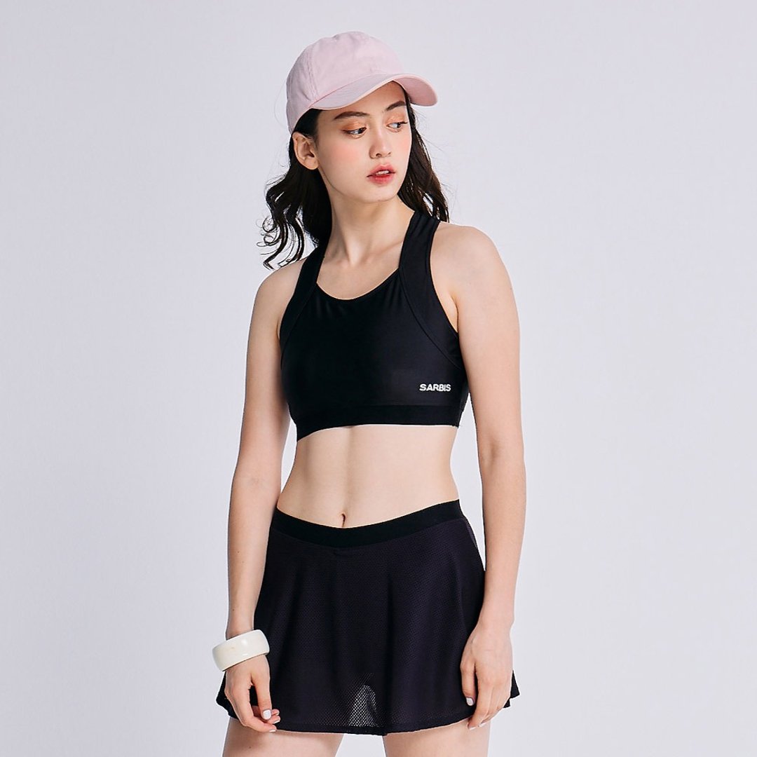 MIT 少女二截式泳装 - 女装泳衣/比基尼 - 聚酯纤维 黑色