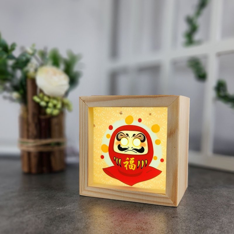 达摩 / 日系 / 木制手工灯箱 - 灯具/灯饰 - 木头 白色