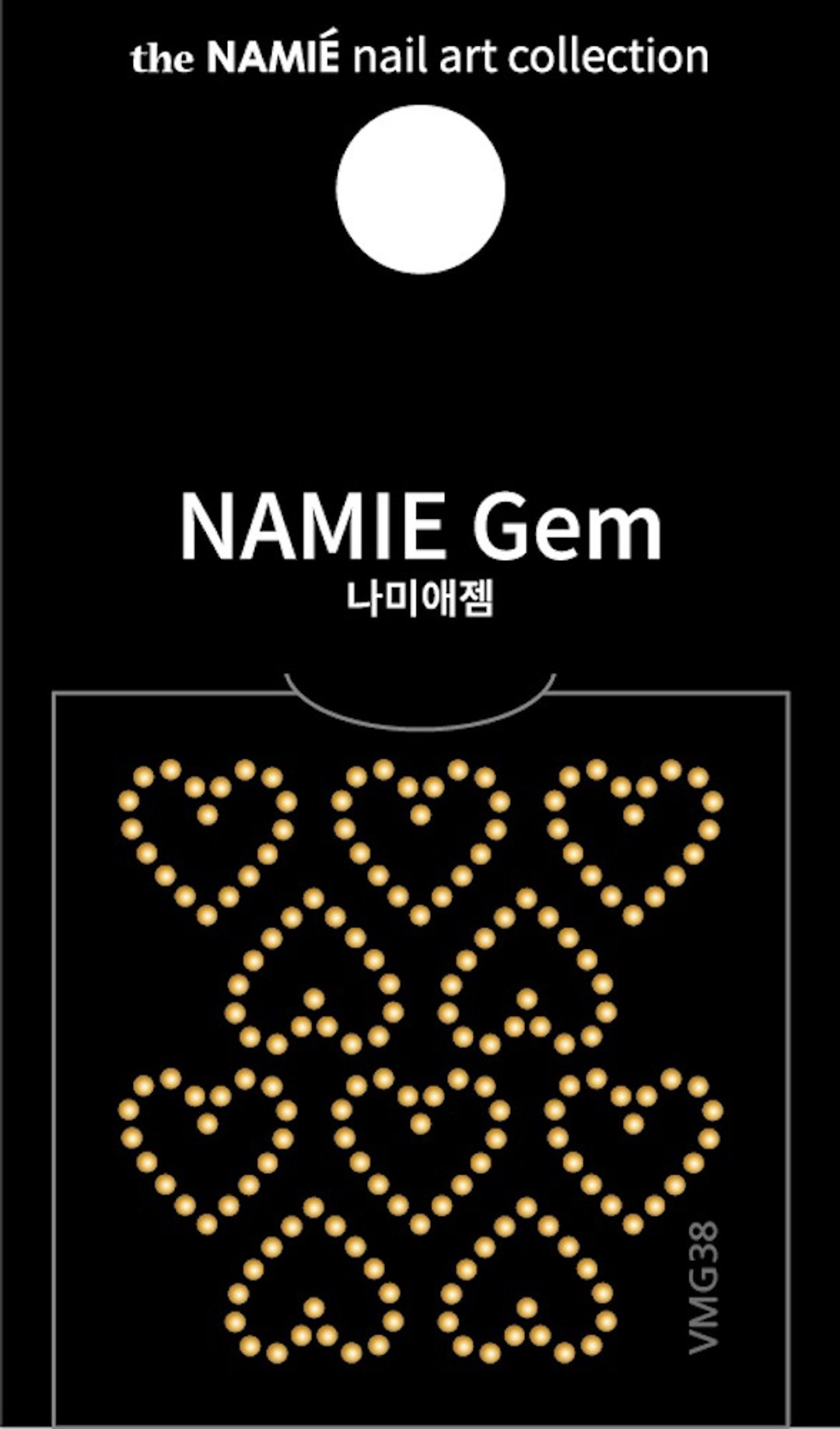 【专业用】NAMIE Gem 美甲装饰艺术贴纸 Volume Metallic 38 - 指甲油/指甲贴 - 纸 金色
