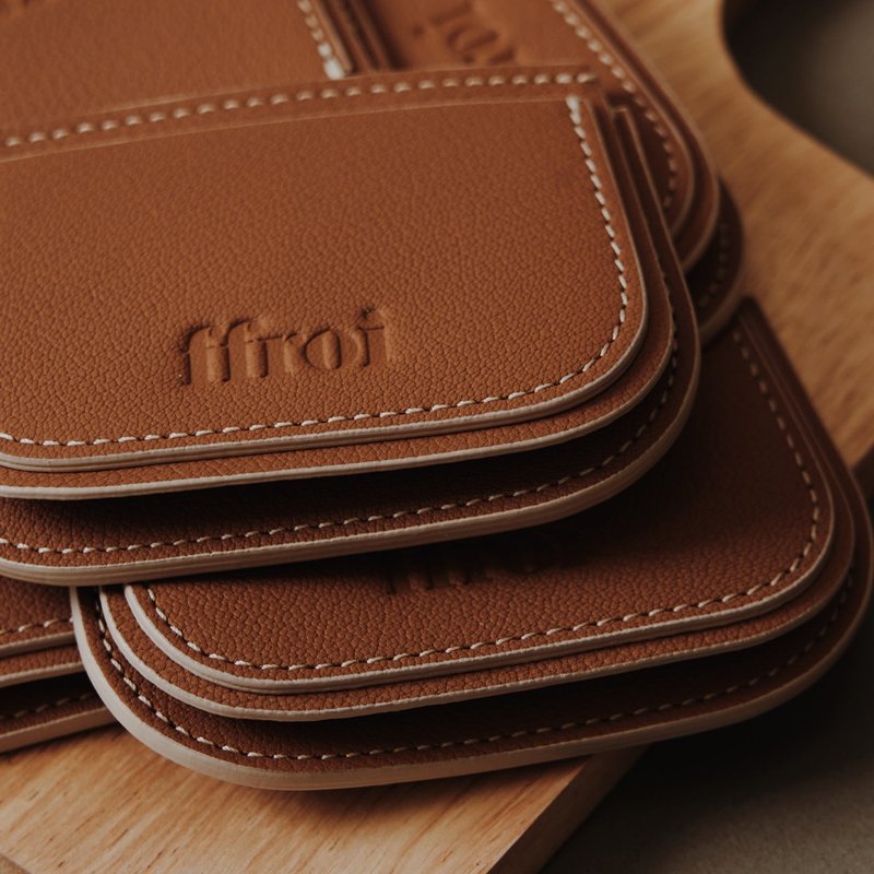 香草干邑 / 卡夹 / 零钱包 / 六色 - 皮夹/钱包 - 真皮 咖啡色