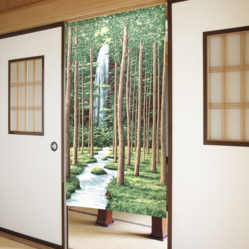 【预订】日本制 川流瀑布门帘 - 门帘/门牌 - 聚酯纤维 绿色