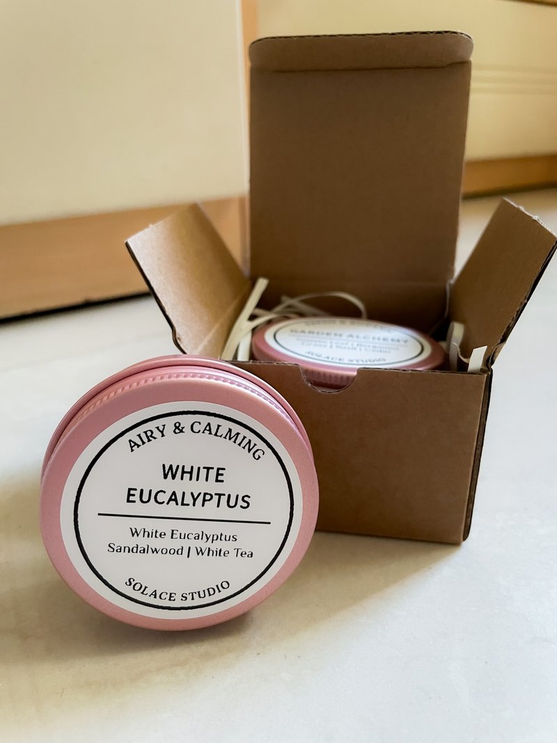 芳香草本调 Airy & Soothing | 白桉清韵 | 手工精油大豆蜡烛 - 蜡烛/烛台 - 蜡 