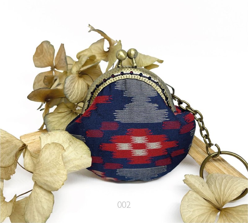 5cm 民族风传统口金包 - 零钱包 - 棉．麻 多色