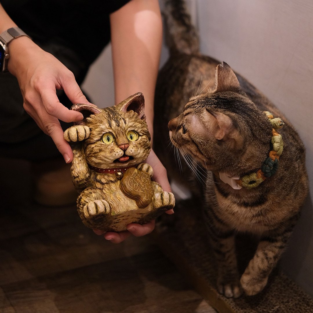 新年送礼【招财店长】定制化招财猫\定制化招财宠物 - 摆饰 - 粘土 