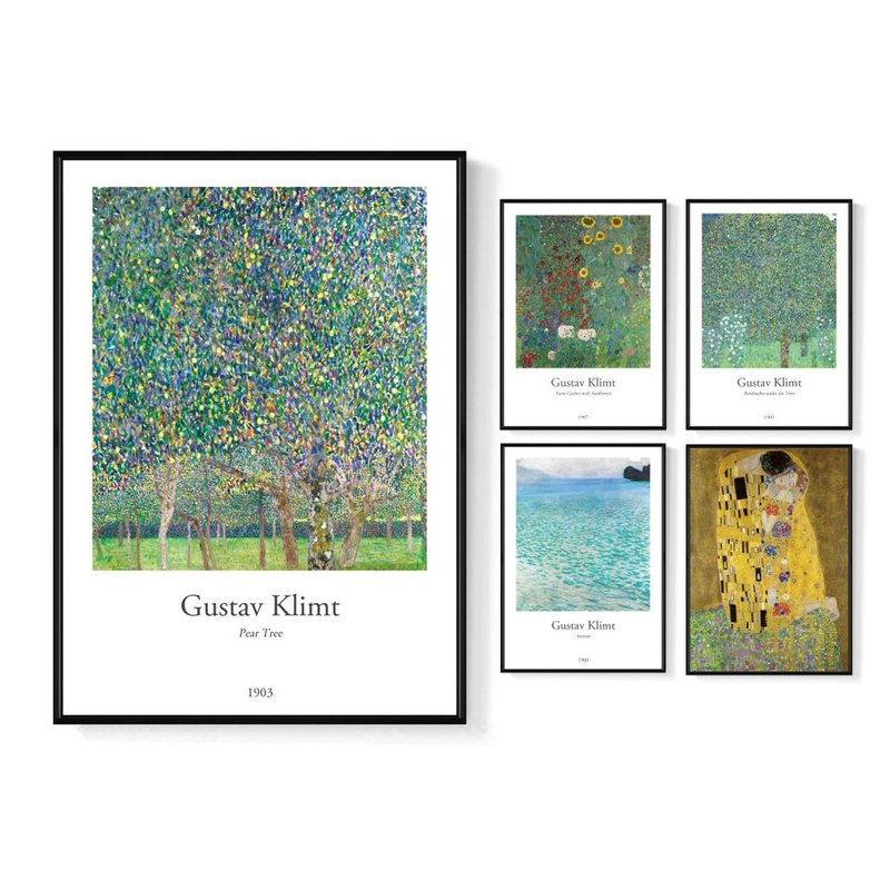 克林姆系列挂画/油画插画/艺术插画/装饰画/卧式挂画/菠萝选画所 - 海报/装饰画/版画 - 其他材质 多色