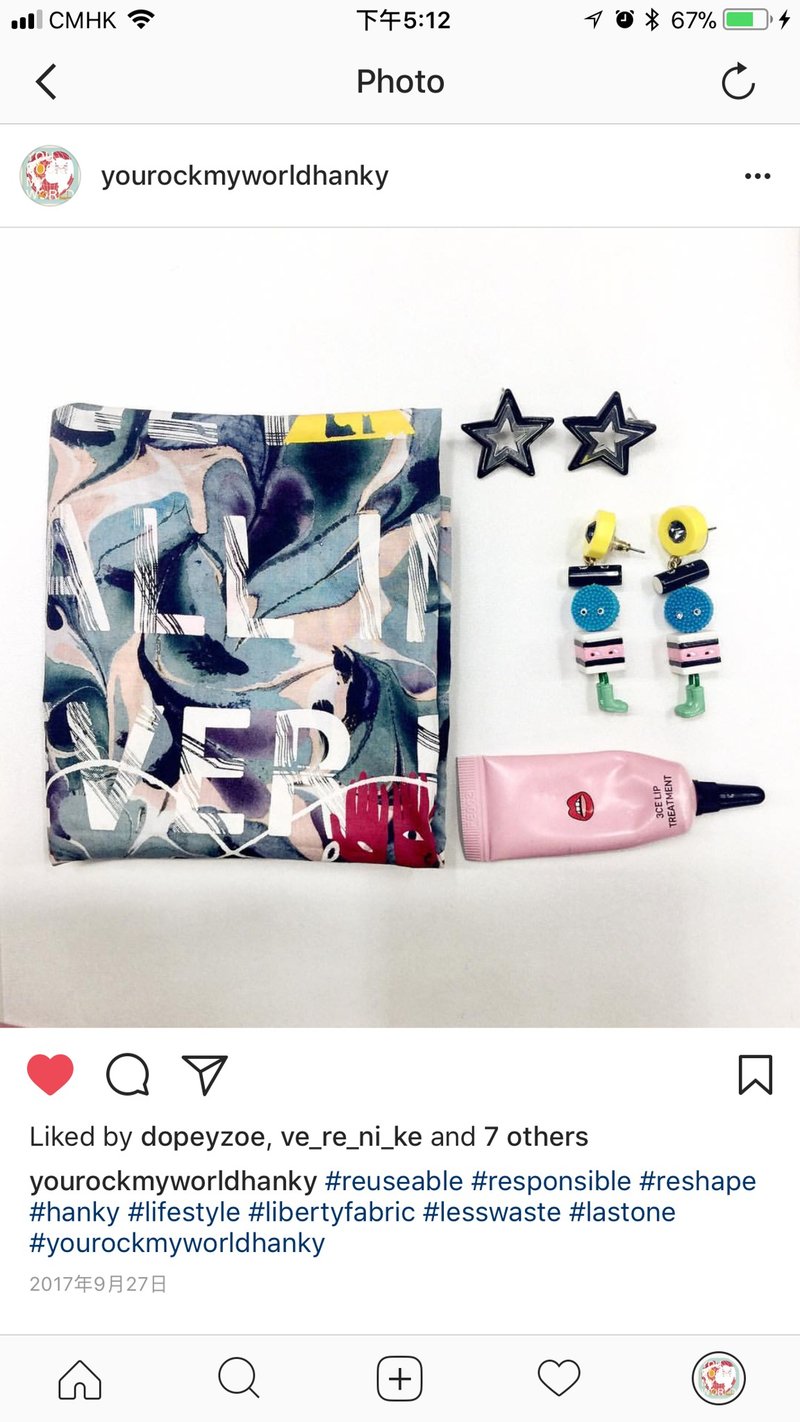 伦敦LIBERTY -  英国优质多用途手帕 - 丝巾 - 棉．麻 黑色