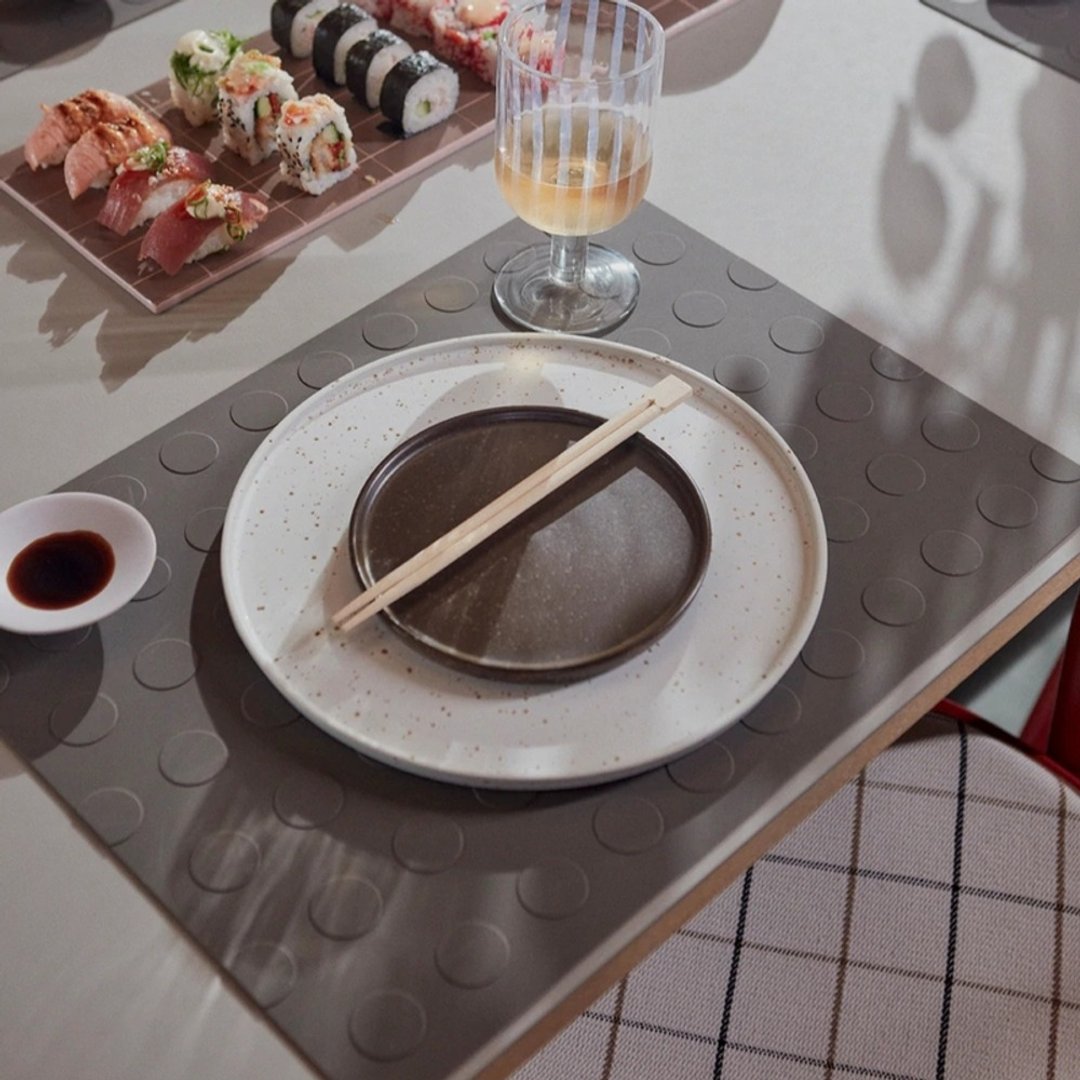 OYOY 矩形硅胶餐垫 / 巧克圈圈 (2入组) - 餐垫/桌巾 - 硅胶 