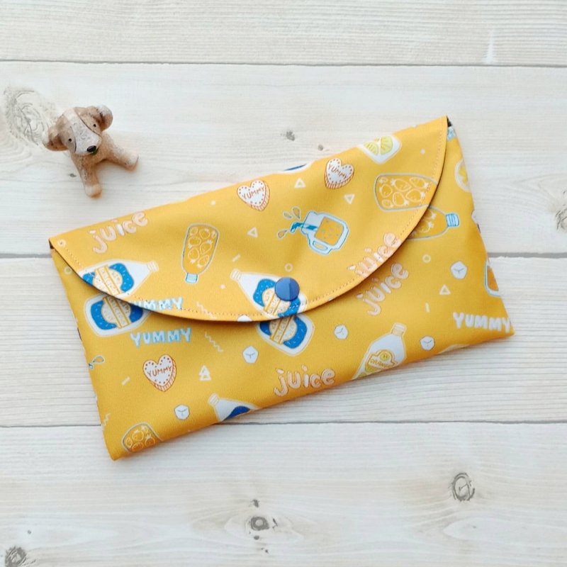 【现货-口罩收纳袋】汽泡汽水/防泼水材质 - 口罩 - 防水材质 橘色