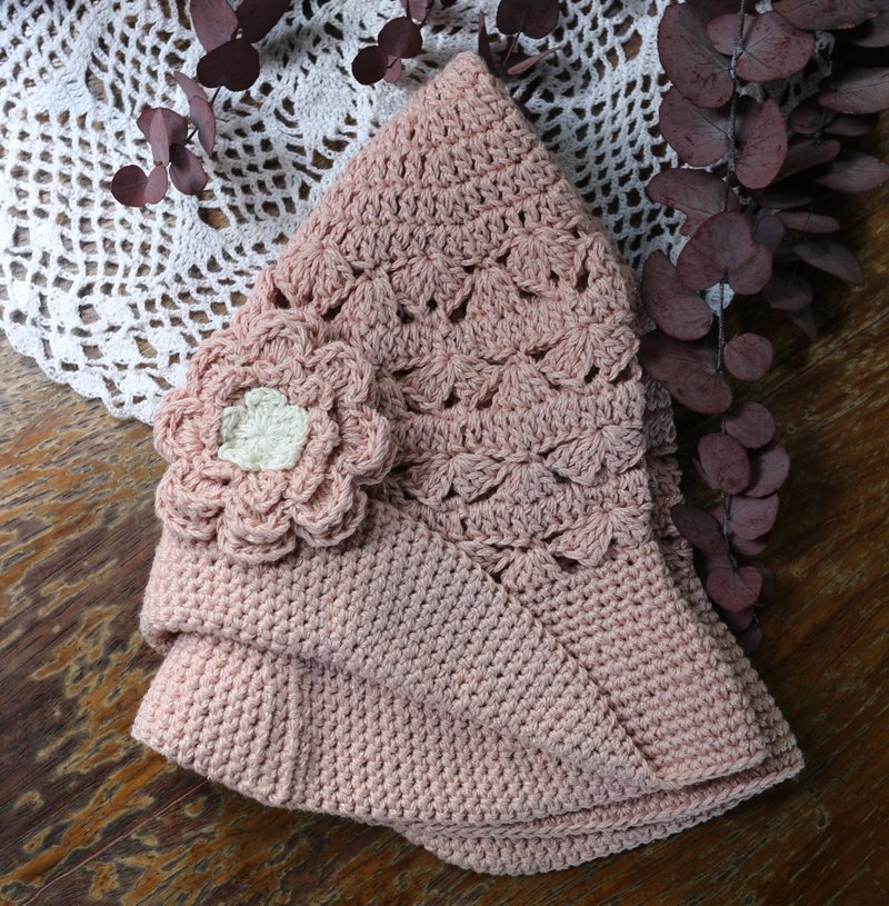 手作-夏日炎炎-棉质淑女帽-手工编织-出游/轻旅行/生日礼物/闰密 - 帽子 - 棉．麻 红色