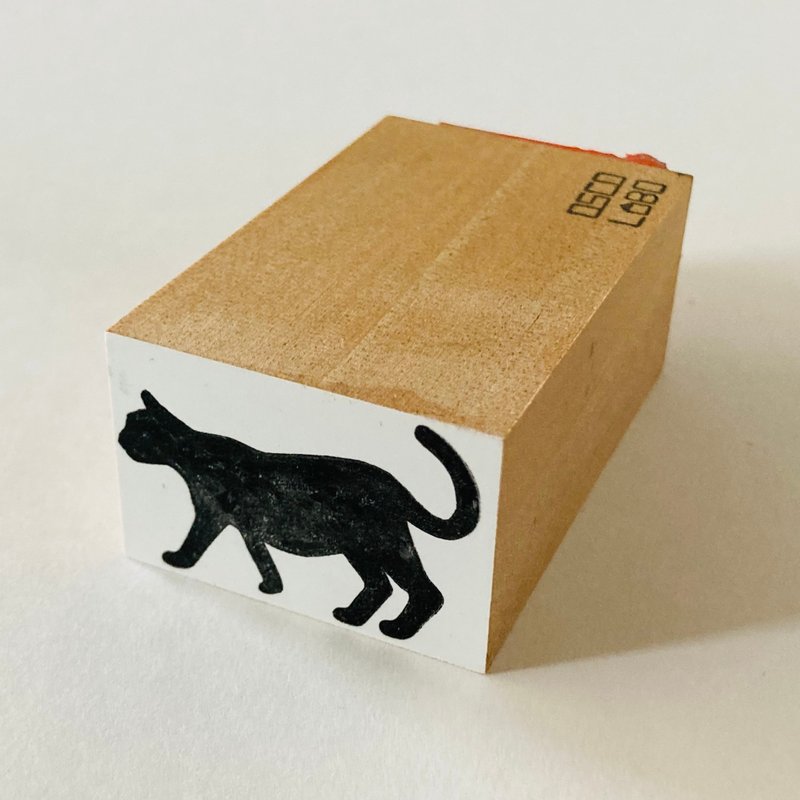 动物×图样 老虎猫咪款：黑色 【animal tigercat: black】 - 印章/印台 - 橡胶 