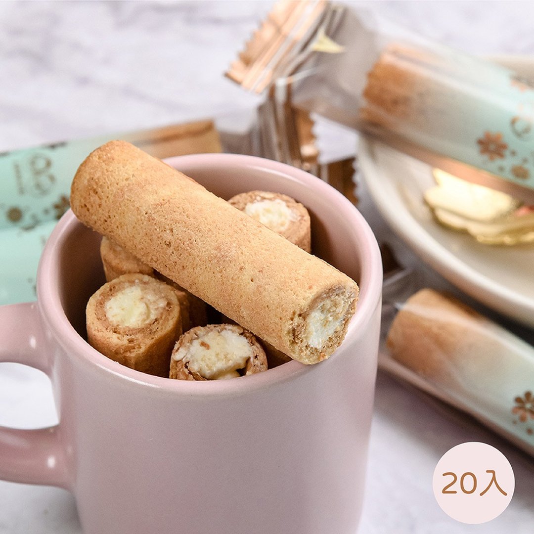 【爱不啰嗦】牛奶卷心酥 - 20入 ( 经典好吃内馅香醇浓郁 ) - 零食/点心 - 新鲜食材 