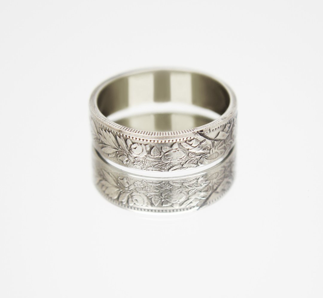 Bulgaria Coin Ring 2 leva 1918-1943 coin rings for men coin rings for women - 戒指 - 其他金属 