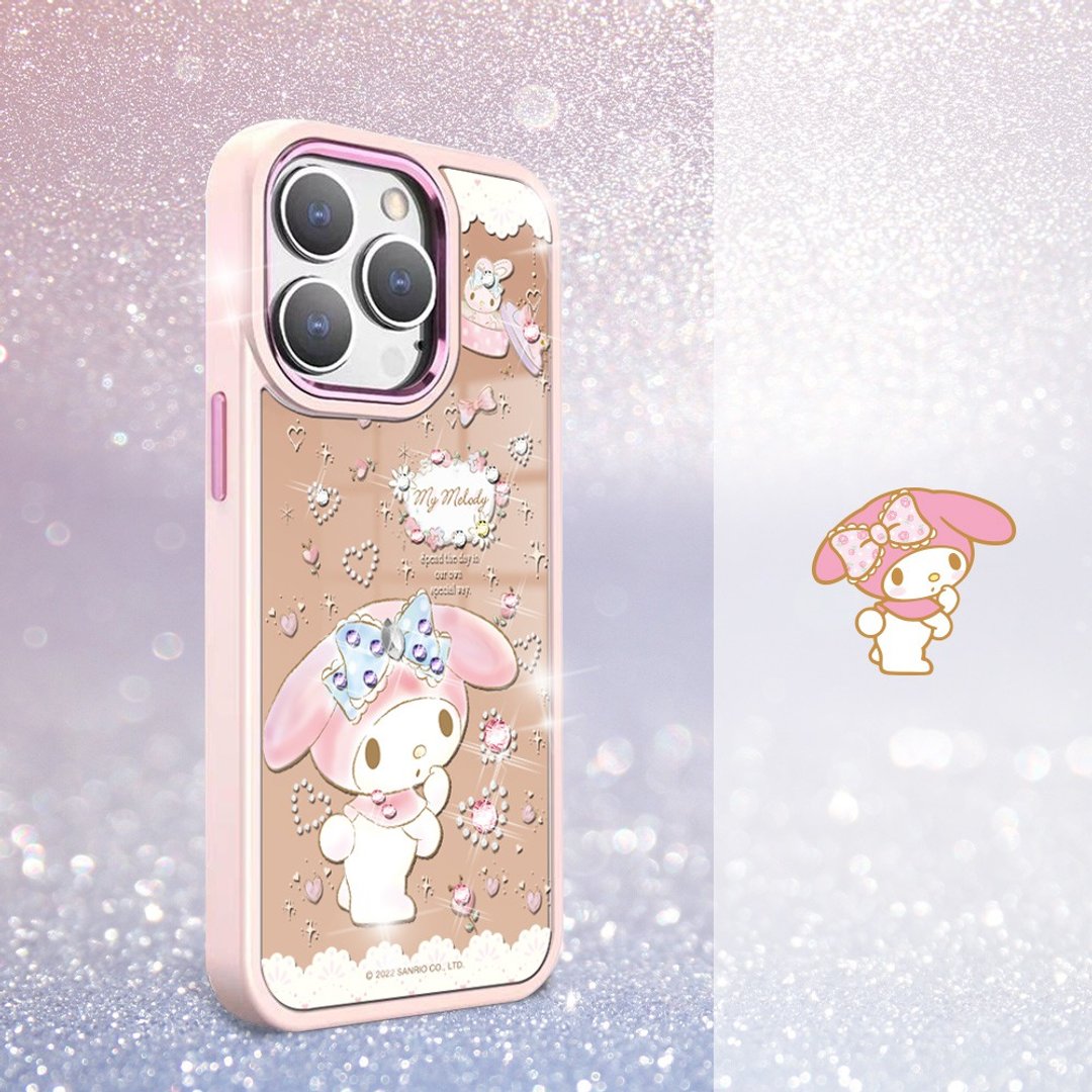 三丽鸥 iPhone 15 14 系列 防摔合金框镜面手机壳 - 爱星美乐蒂 - 手机壳/手机套 - 其他材质 多色