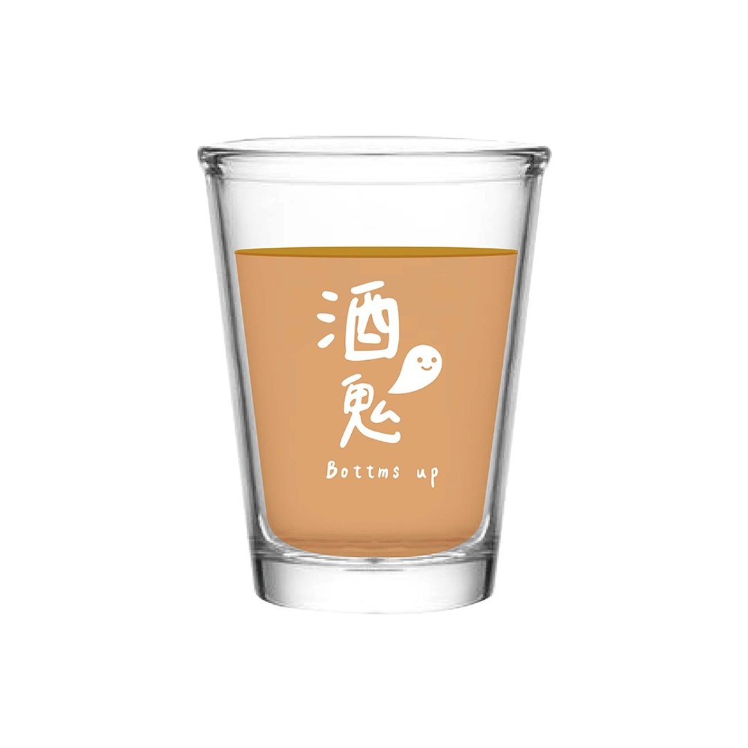 酒鬼 热炒杯 入厝礼物 生日礼物 玻璃杯 喉咙借过 齁搭啦 143ml - 玻璃杯 - 玻璃 