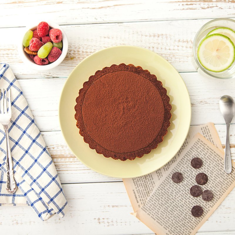 醇品古巴生巧克力派6寸"#70%苦甜巧克力#酥脆牛奶派皮 - 咸派/甜派 - 新鲜食材 卡其色