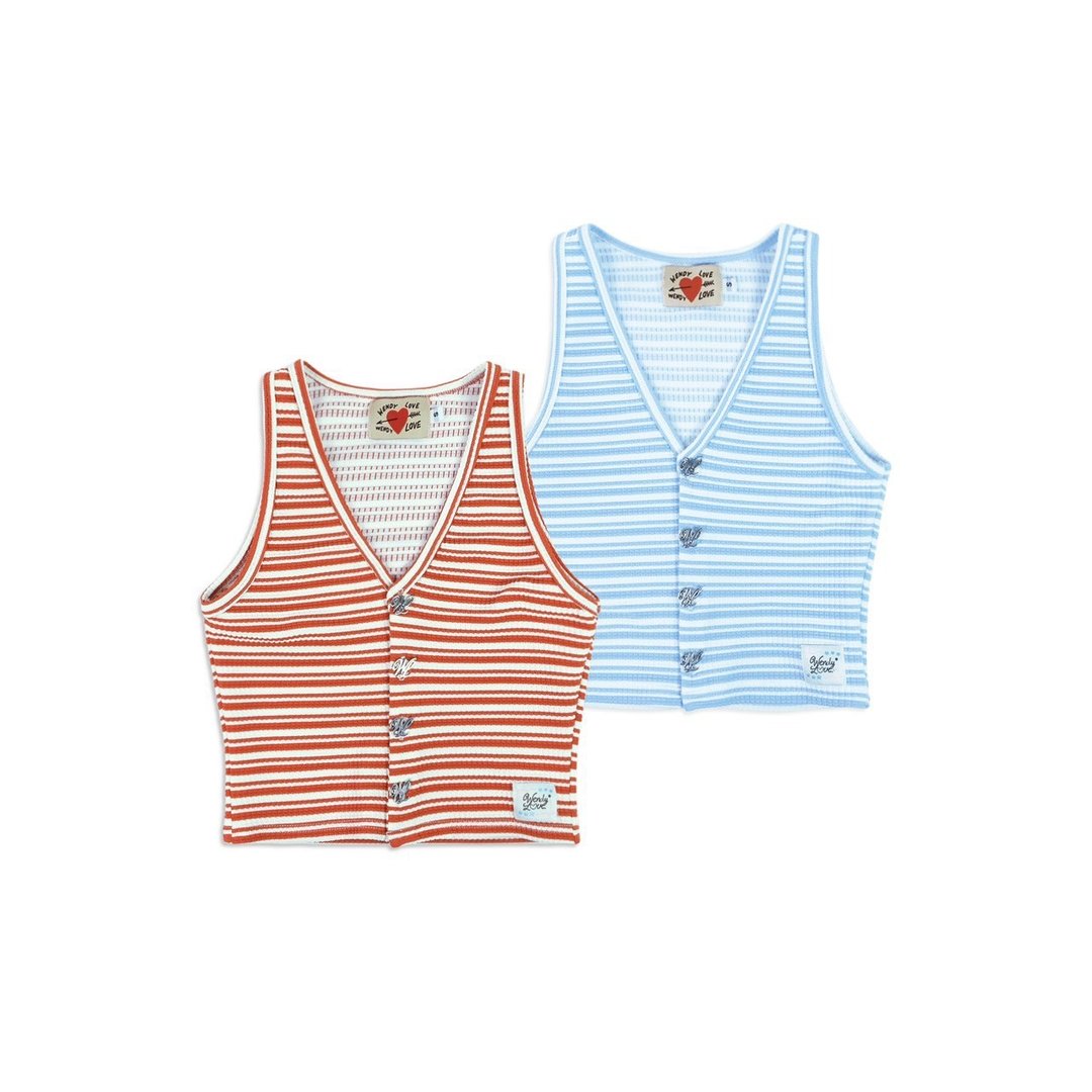 WENDYLOVE | Erika Tank Top 条纹细肩带背心 - 女装上衣 - 其他材质 