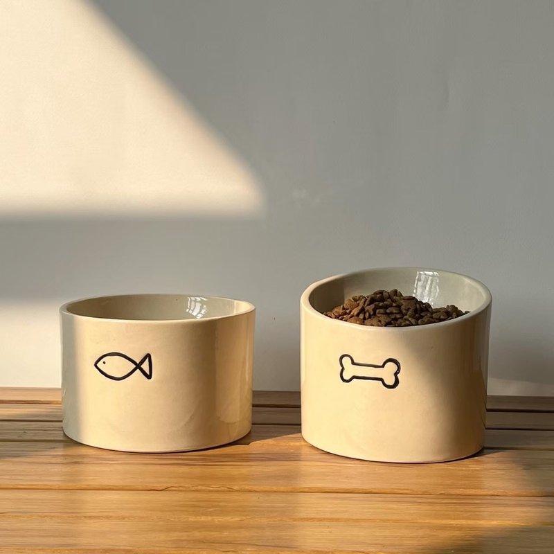 宠物食盆 - 碗/碗架 - 陶 