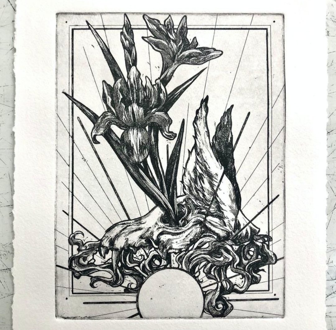 凹版限量版画 - Glory - 海报/装饰画/版画 - 纸 黑色