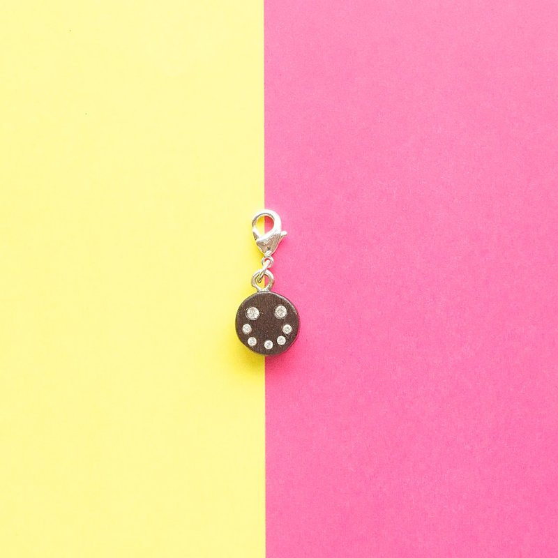 手工木制吊饰  笑脸 吊饰  礼物订制 - 吊饰 - 木头 咖啡色