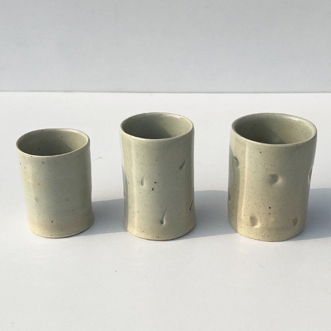 茶艺 茶道 | 还原烧 | 青瓷小酒杯 - 酒杯/酒器 - 陶 