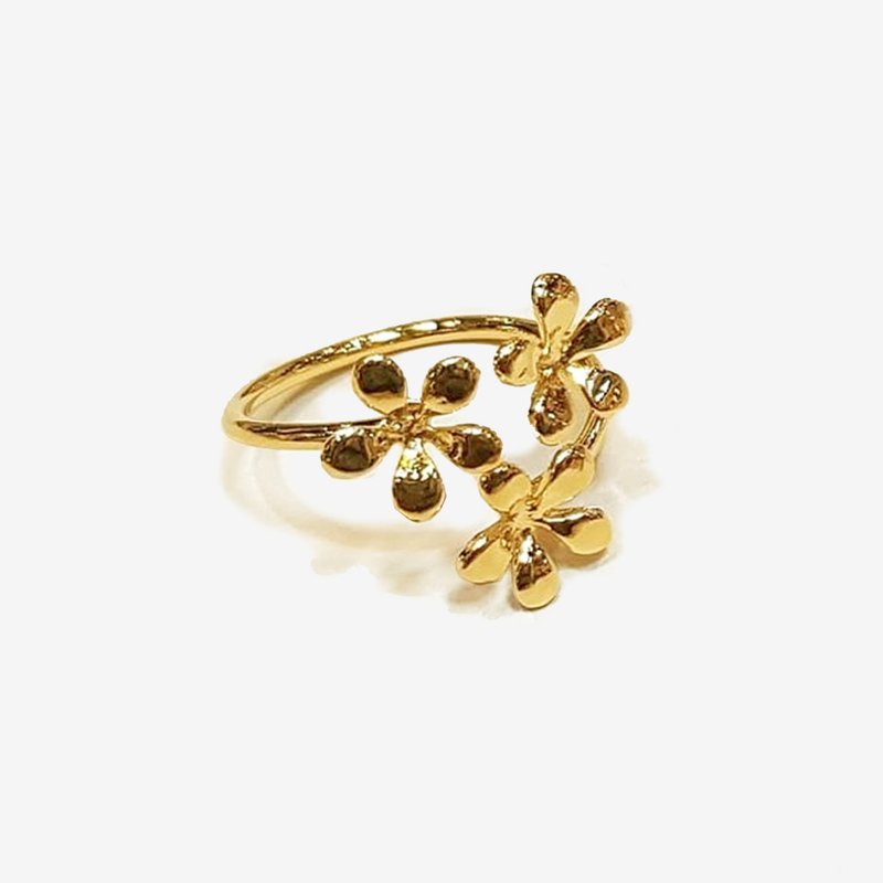 【雙11折扣】Flower Ring, Adjustable Ring , Feminine Ring,Cute Ring, Delicate Ring - 戒指 - 其他金属 