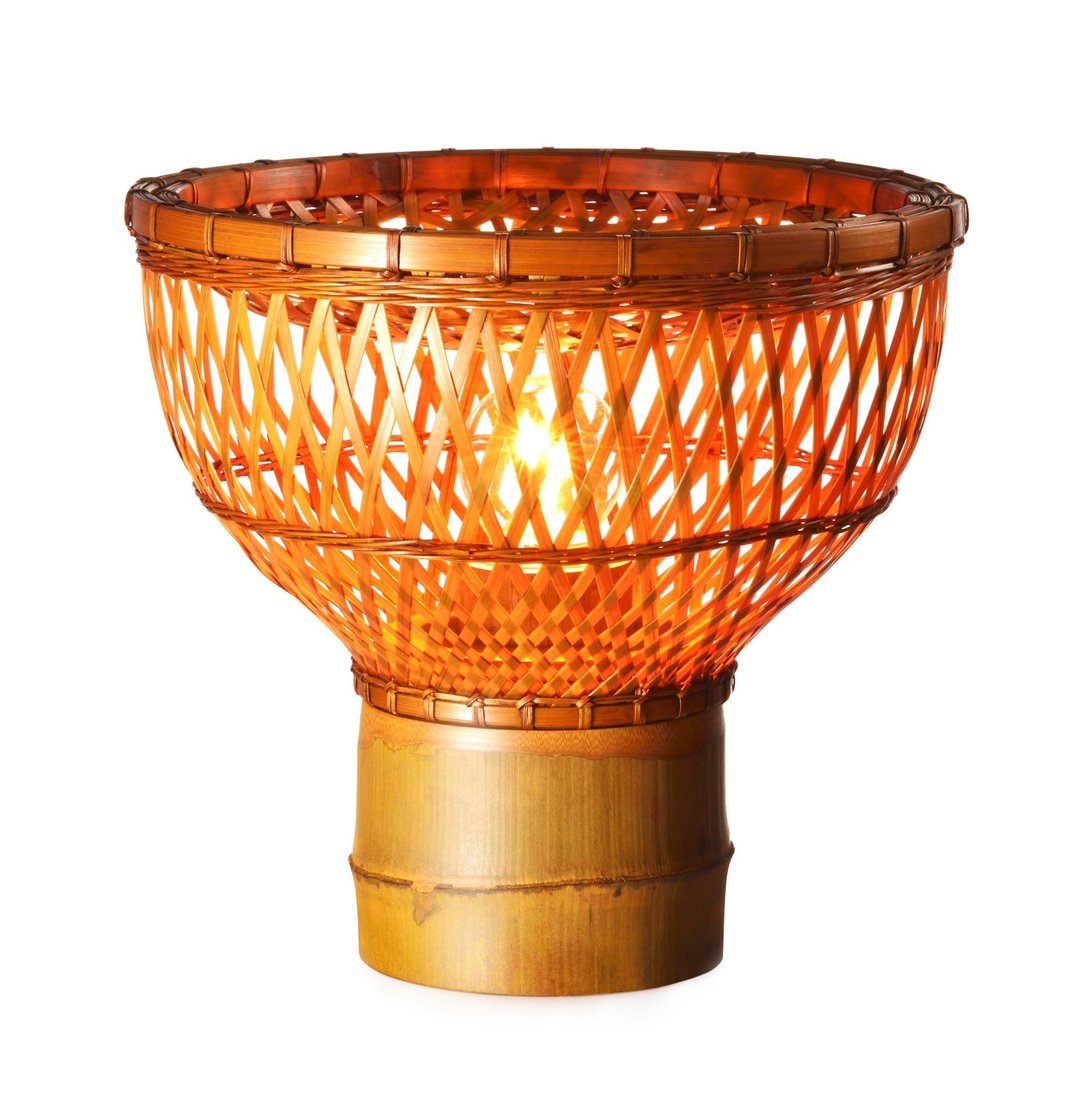 篓灯 Lou Lamp S - 灯具/灯饰 - 竹 橘色
