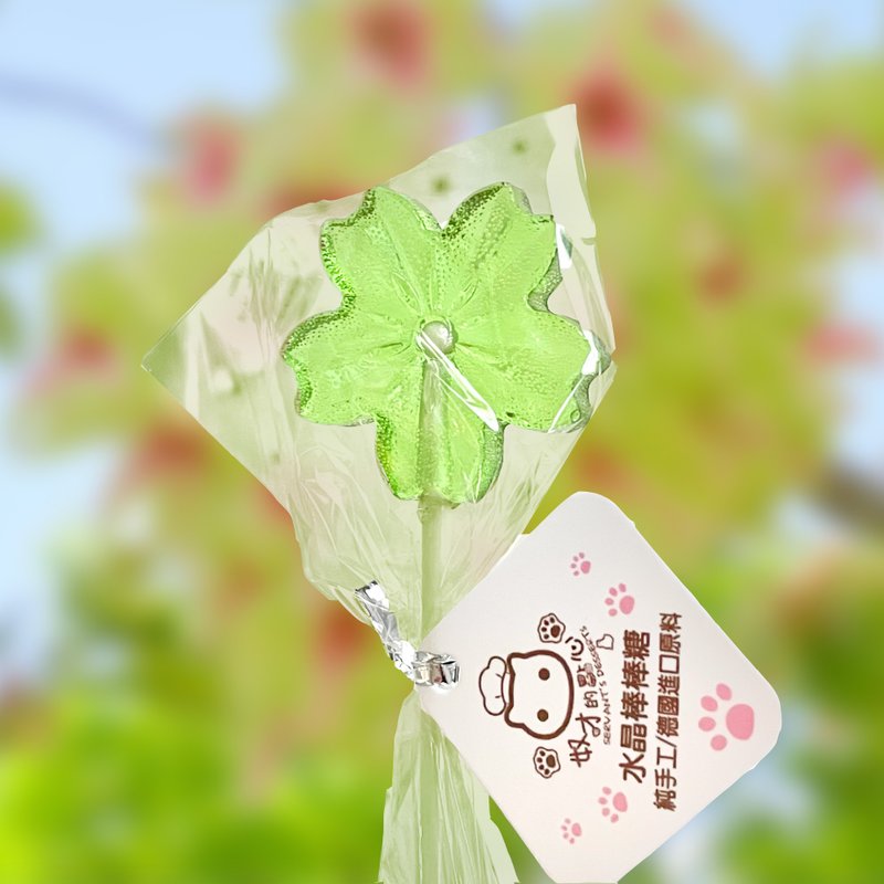 水晶棒棒糖 绿樱花 生日 毕业 婚礼小物 - 零食/点心 - 新鲜食材 绿色