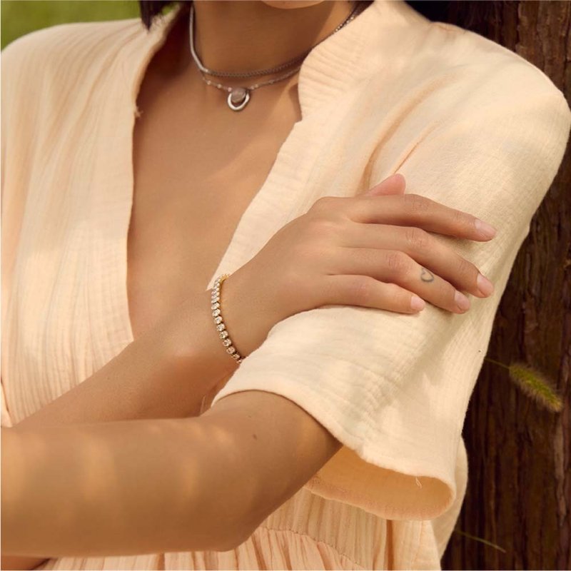 Cosmos 星光锆石手链 - 手链/手环 - 不锈钢 金色