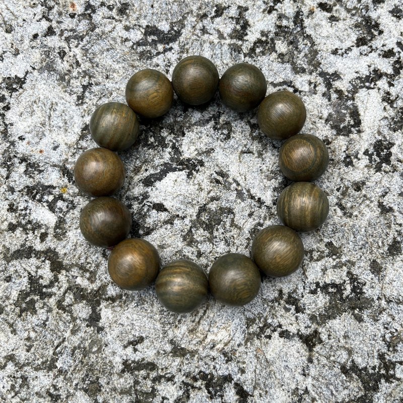 绿檀　手串　佛珠　手环　直径18mm 公厘 - 摆饰 - 木头 绿色