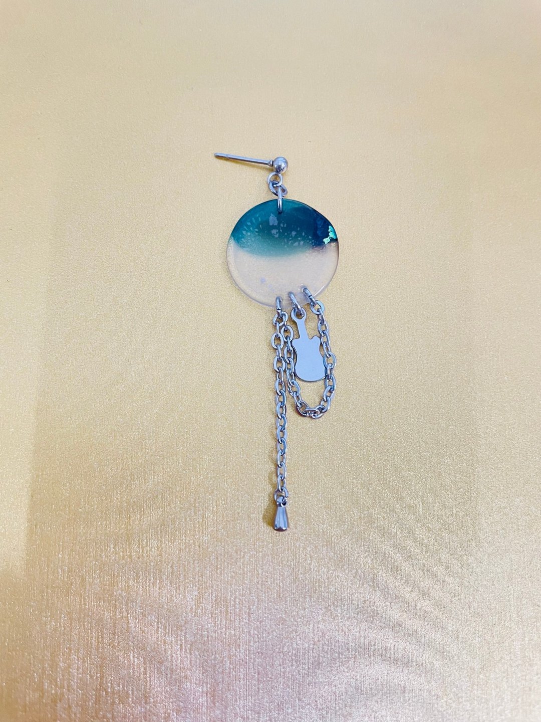 琉璃耳环 单边1只 夹式耳环 窗花复古耳环 手作饰品 医疗钢耳环 - 耳环/耳夹 - 琉璃 多色