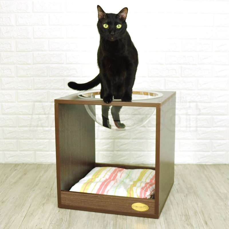 【MOMOCAT】W60b太空猫箱(加大) - 两款木色 - 抓板/跳台 - 木头 