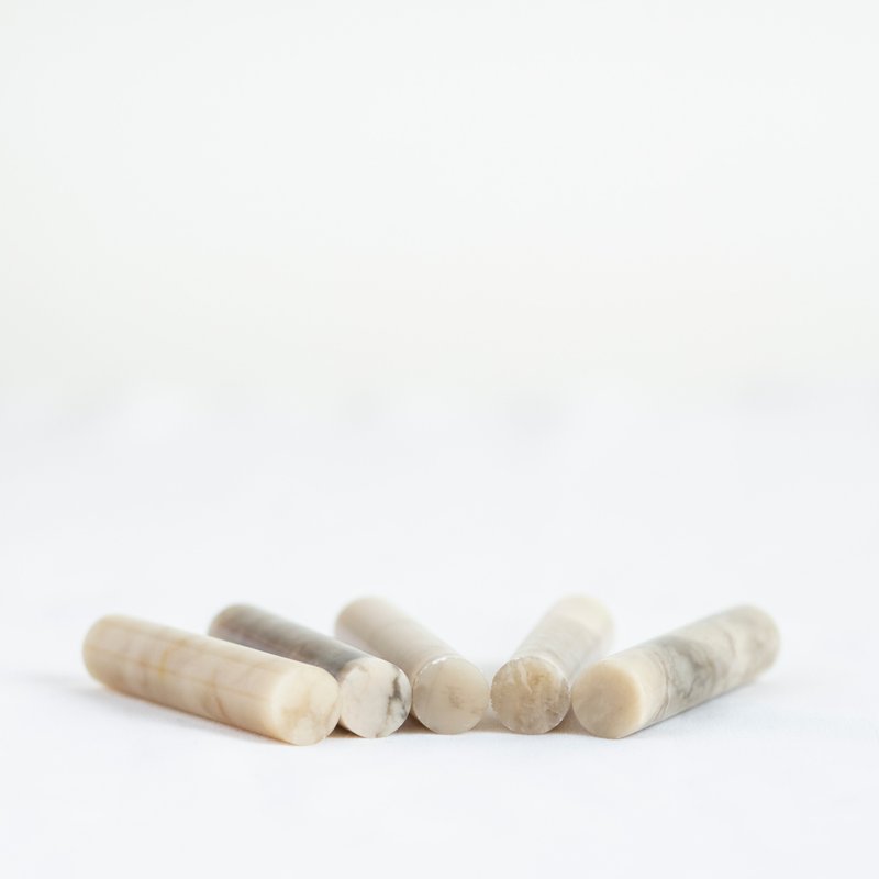 手帐单字印 / 伊犁石圆章 - 印章/印台 - 石头 灰色