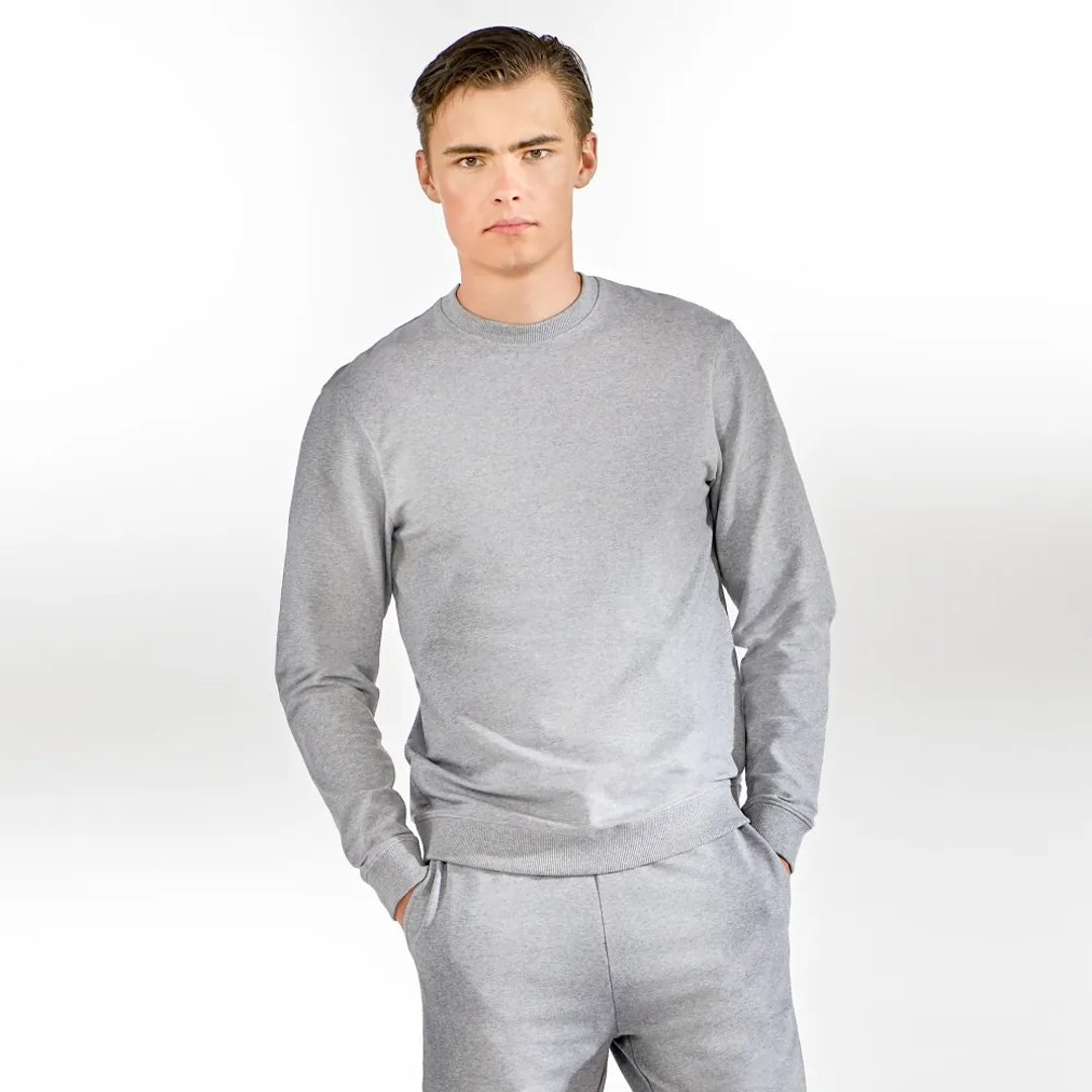 北欧极简 - Sweatshirt 经典有机棉卫衣 2.0 - 灰 - 中性连帽卫衣/T 恤 - 棉．麻 灰色