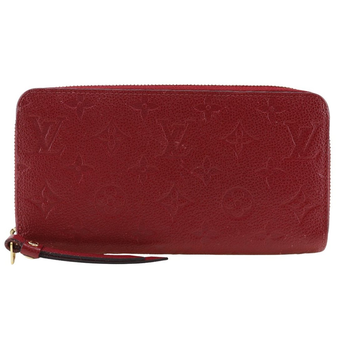 【日本直送】路易威登 LOUIS VUITTON Zippy Wallet 长夹 M60737 Monogram Empreinte 樱桃红 女性【二手品】 - 皮夹/钱包 - 真皮 红色