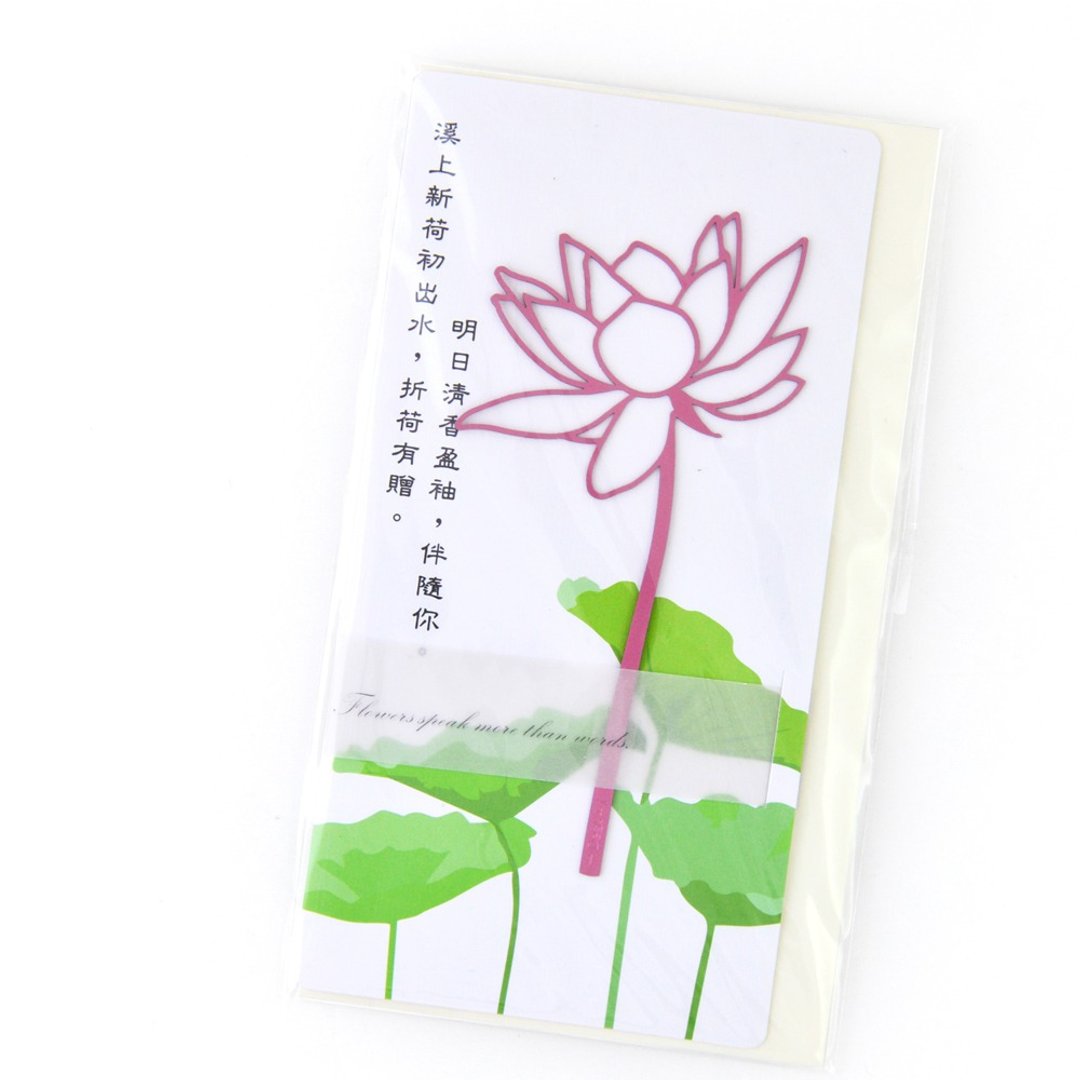 Desk+1 荷花书签 (粉红) - 书签 - 铝合金 粉红色