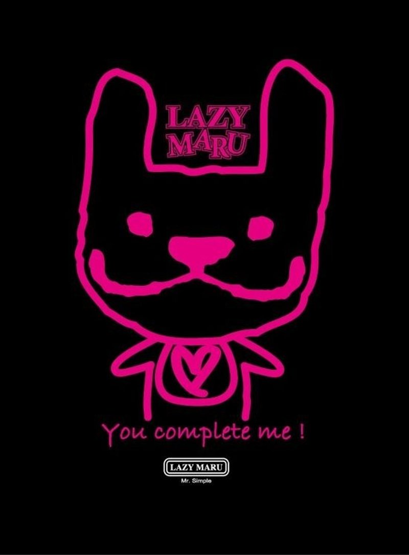 LAZYMARU-MA000923 MARU明信片 法斗 台湾文创 - 卡片/明信片 - 纸 黑色