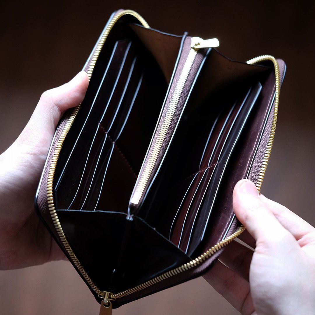 MILDY HANDS - LW03 马臀皮拉链长夹 Long Wallet shell cordovan - 皮夹/钱包 - 真皮 多色