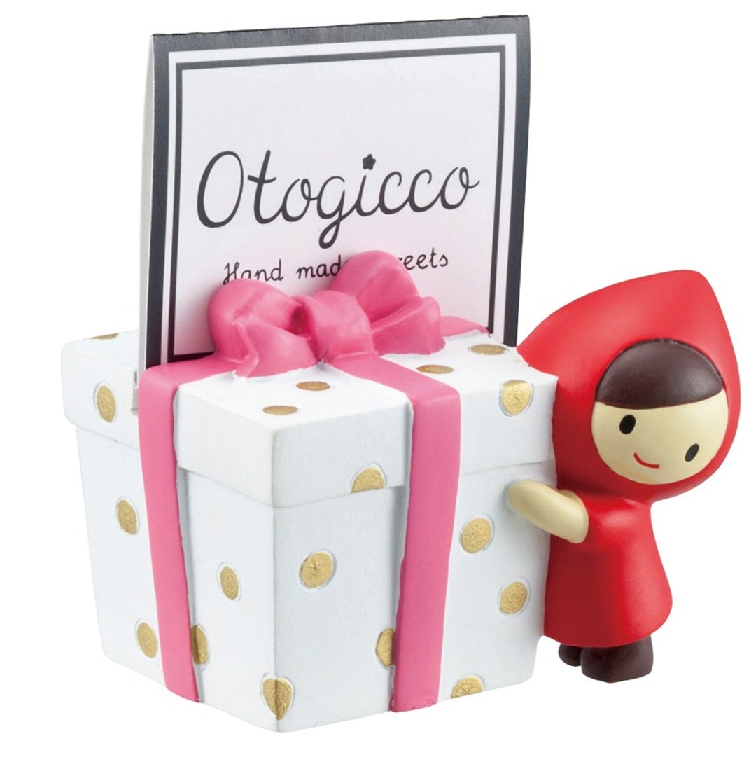 【日本Decole】Otogicco系列 疗愈系小红帽卡片夹/MEMO夹★礼物 - 文件夹/资料夹 - 其他材质 粉红色