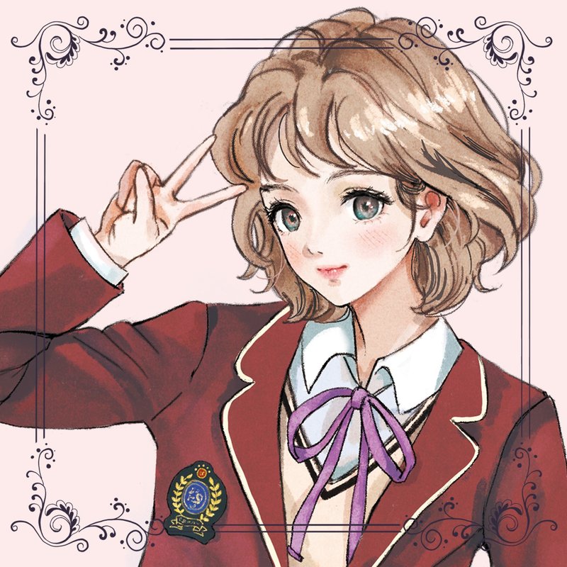 琥珀色 - 贴纸 - 纸 