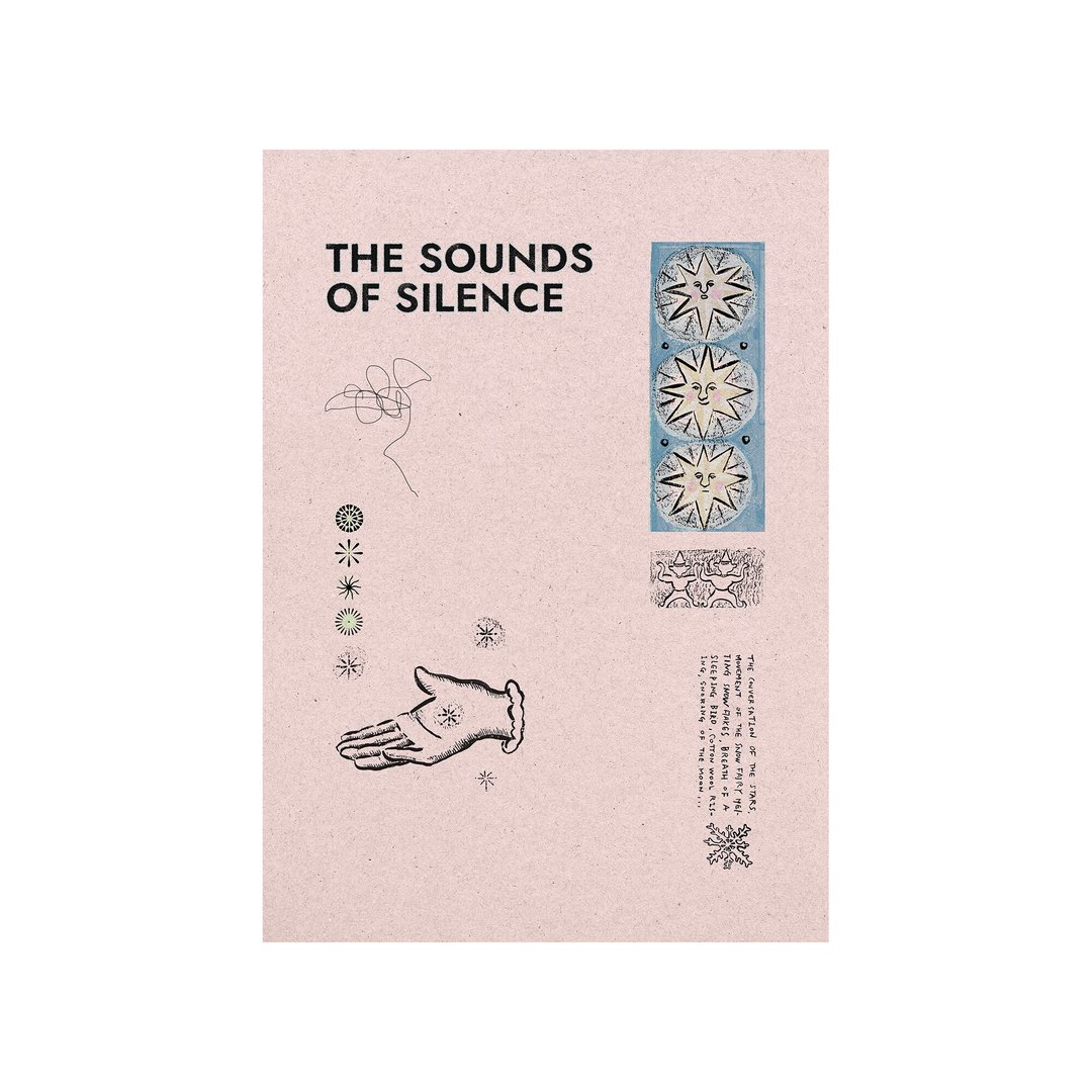 寂静之声（海报&卡片） - 海报/装饰画/版画 - 纸 粉红色