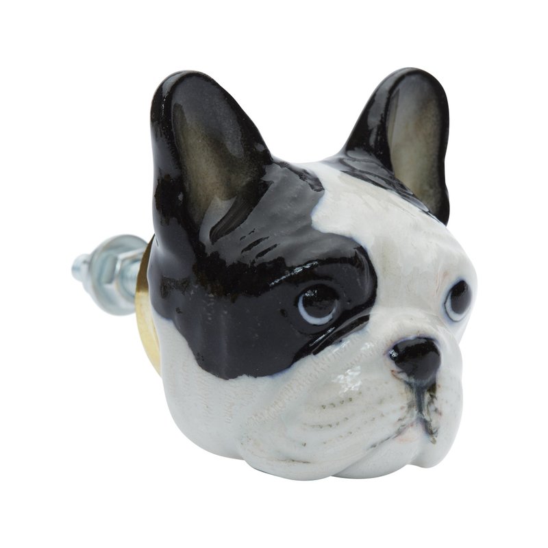 AndMary 门把-黑白斗牛犬 礼盒装 Bulldog Doorknob - 其他 - 瓷 