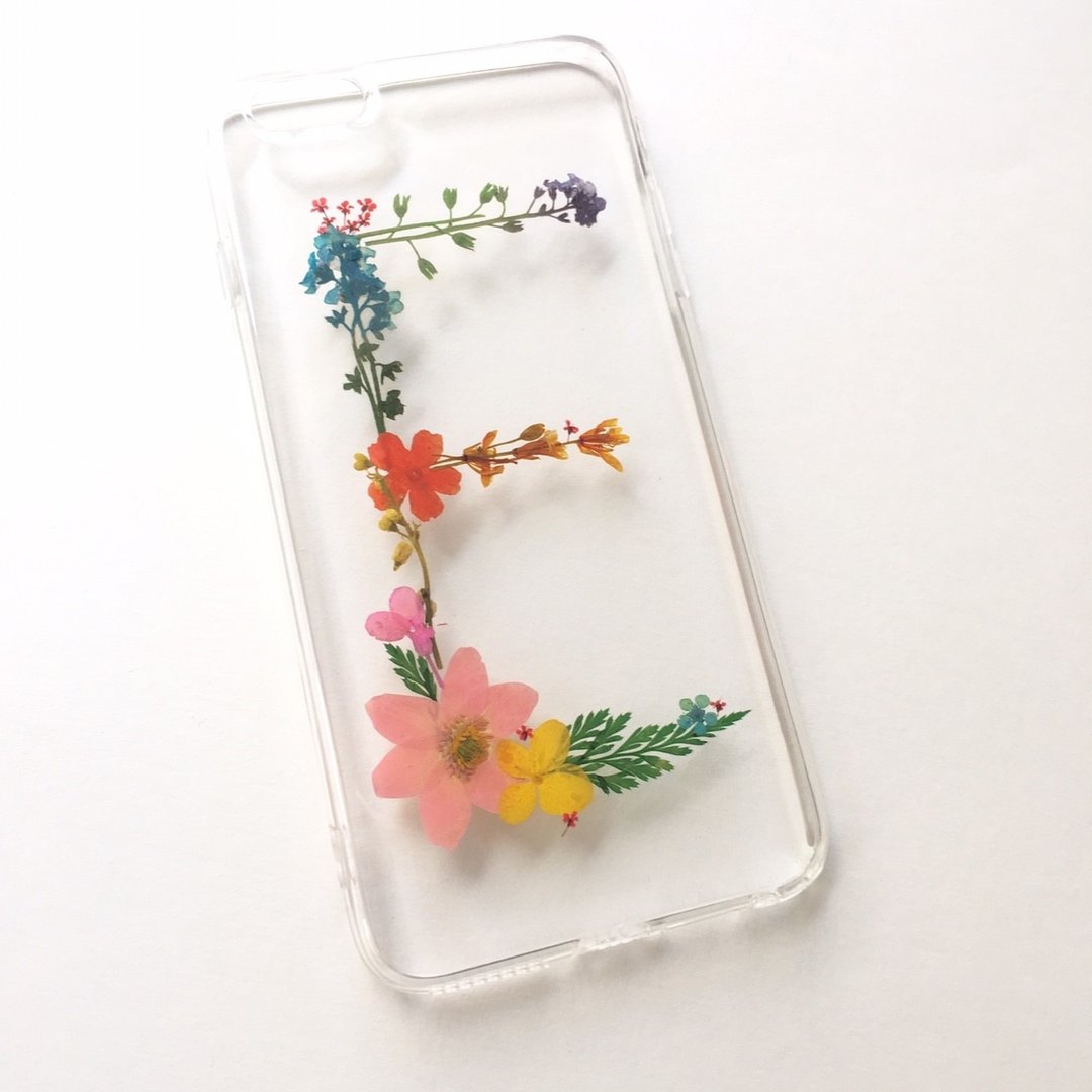 E for Elsa 手作initital英文名字押花手机壳 苹果11 - 其他 - 塑料 多色