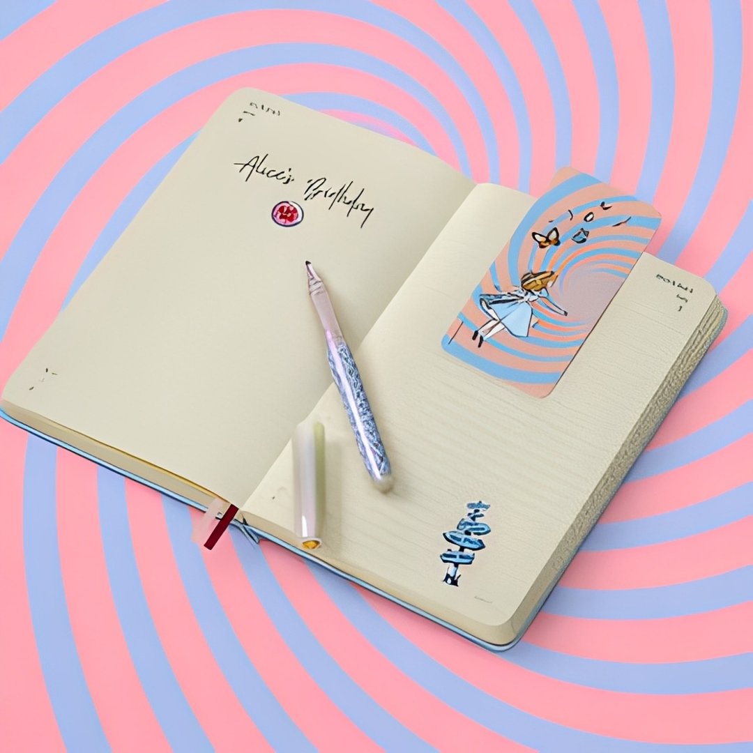 2026-2027 MOLESKINE x 爱丽丝梦游仙境限量 18 个月周记手帐  L 型 - 笔记本/手帐 - 纸 粉红色