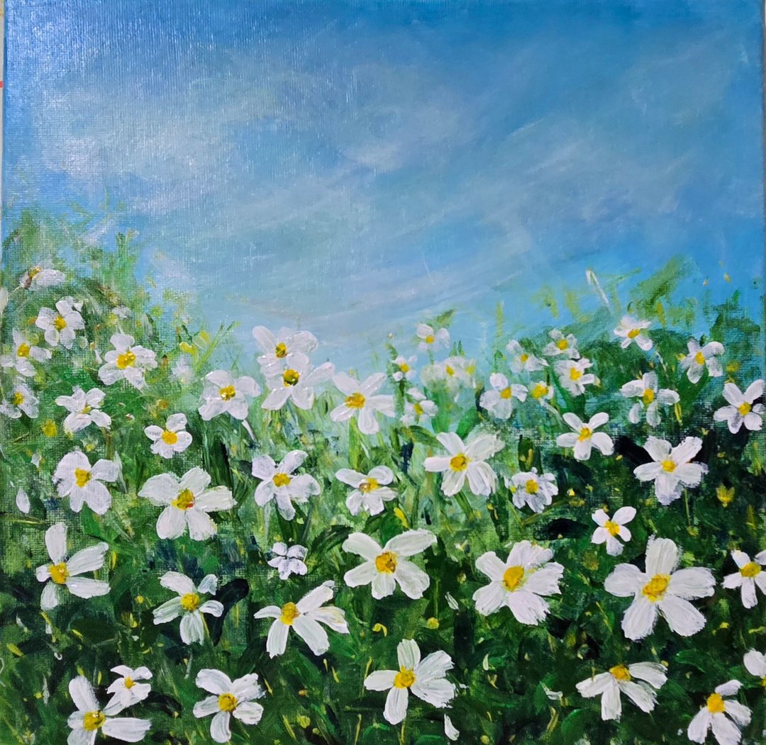 压克力画/丙烯艺术/原创手绘【咸丰草】30×30装饰挂画 - 摆饰 - 压克力 