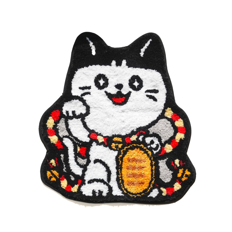 招财喵喵地毯 - 地垫/地毯 - 其他材质 白色