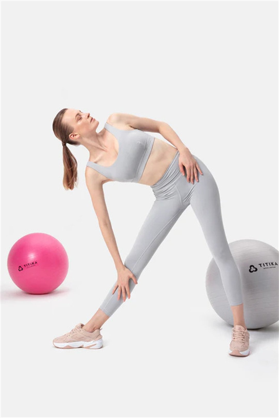 Layla Performance Leggings-Gray - 女装运动裤 - 其他材质 灰色